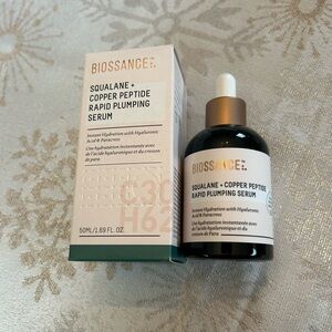 Biossance sqalane and copper peptide rapid pumping serum